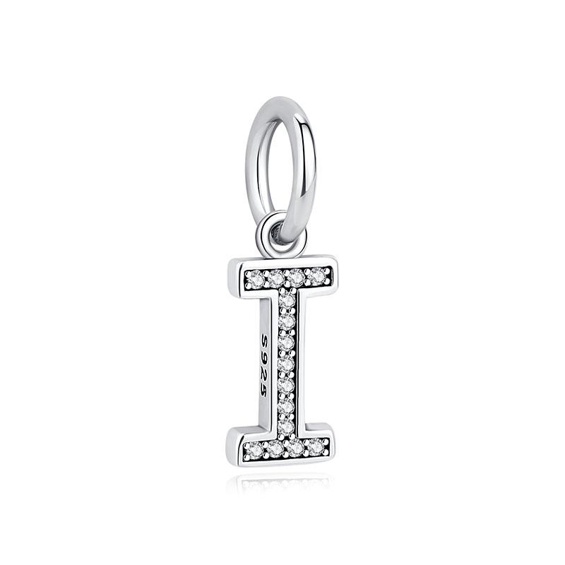 Brelocuri originale pentru femei AZ Litere 0-9 Numere Pandantiv margele Fit Pan Brand Bratari Colieri Bijuterii