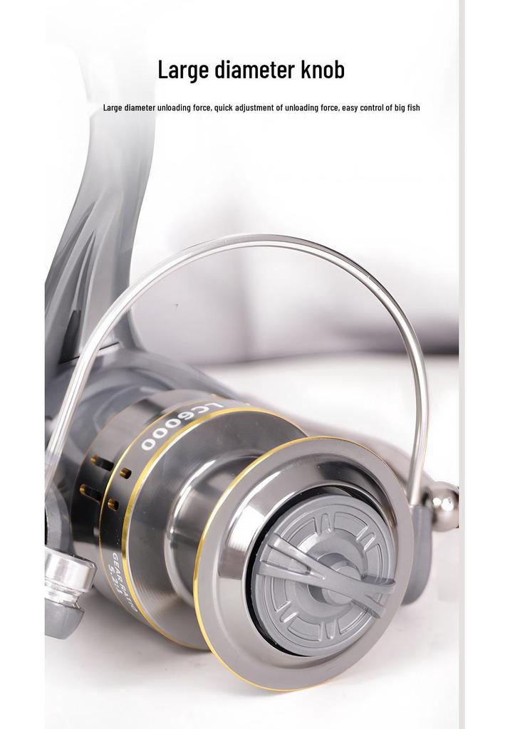 Full Metal Long Cast Fishing Reel: Spinning Wheel, Lure Casting, Sea Rod, Rock Fishing, Slanted Mouth Design