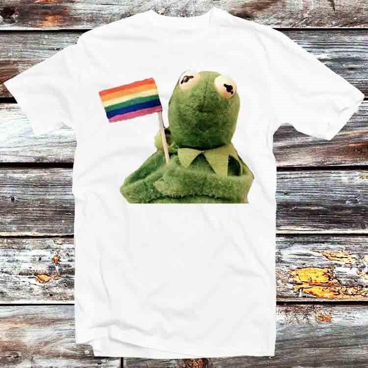 Pride Flag Frog Toad Proud Gay Lesbian LGBT T Shirt B865