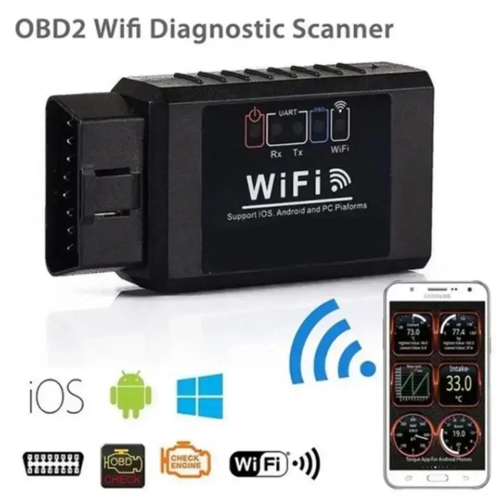 Skener OBD2 WIFI ELM327 V 1.5 pro iPhone IOS / Android Auto Diagnostický nástroj OBDII OBD 2 ODB II ELM 327 V1.5 WI-FI Code Reader