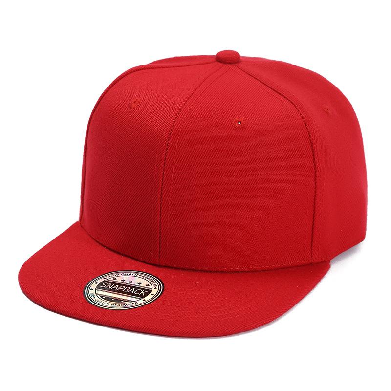 High Quality Oxford Material Snapback Dad Hat Custom Printed Plain Basketball Cap for Men Women Dot Hiphop Embroidered Logo 54-60CM красный