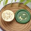 Plant Themed Seal Stamp Head Antique Embossed Sealing Stamp Head for Seal Envelope Invitation Decoration Scrapbooking