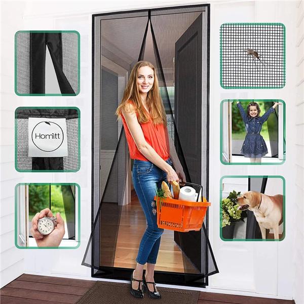 Summer Anti Mosquito Door Curtain Simple Magnetic Soft Curtain Anti-mosquito Insect Fly Bug Net