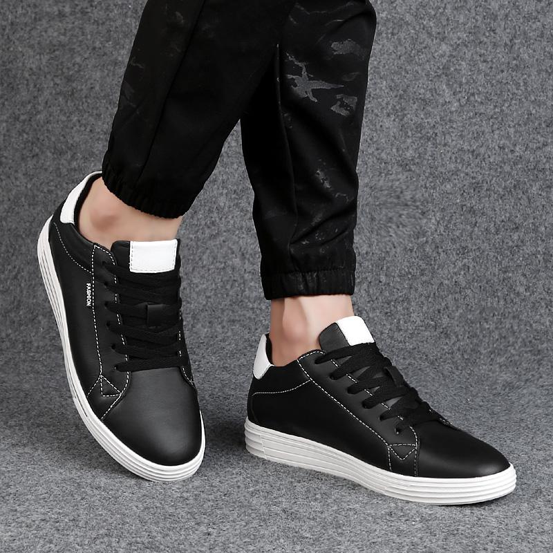 Men Height Increasing Shoes Soft Elevator Shoes Cow Leather Casual Sneakers For Male Lift Increased Insole Taller Shoes