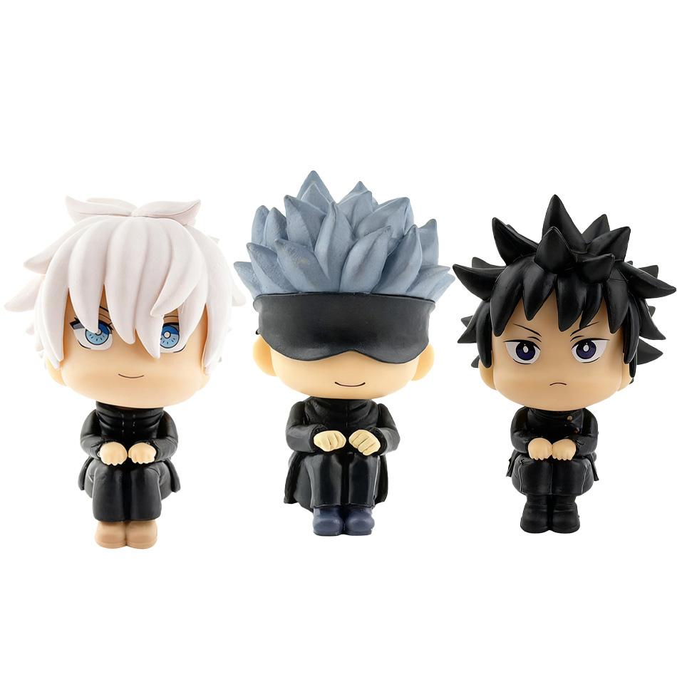 Anime Jujutsu Kaisen Figure Itadori Yuji Gojo Satori Fushiguro Megumi Kugisaki Kawaii Toy Car Decoration PVC Model ChristmasGift