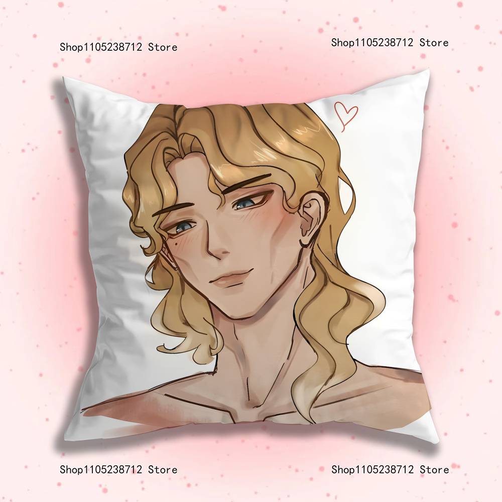 Game D-Dating K-Killmulator Pillow Covers Cartoon Sofa Decorative Home Double-Sided Printing Short Plush Cute Cushion Cover