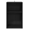 Vinyl Record Cabinet Black Oak Effect 38 X 33 X 61 Cm