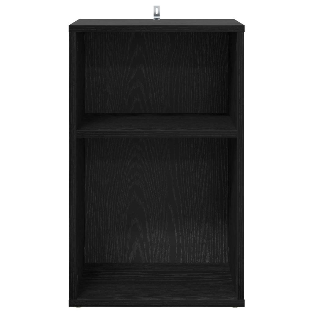 Vinyl Record Cabinet Black Oak Effect 38 X 33 X 61 Cm