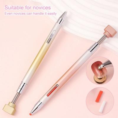 DIY Craft 5D Diamond Painting Pen Multifunctional Rotary Mechanism Rotating Glue Point Pen Refillable Wax Ergonomic Grip