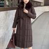 Plus Size Winter Long Parkas For Women L-7XL Detachable Sleeves With Belt Big Faux Fur Collar Hooded Loose Thick Fashion Coat
