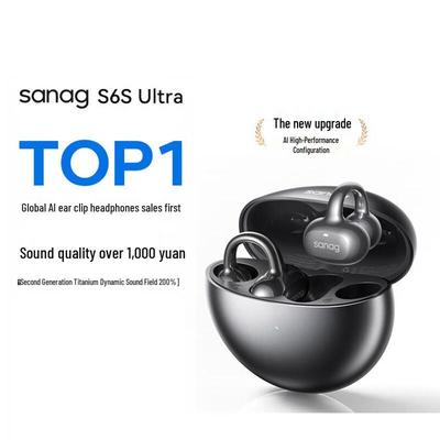 Saina S6S Ultra Ohrklemme Offenes Ohr Kabellose Ohrhörer