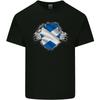 Scottish Flag Ripped Torn Gym Scotland Unisexs Light Cotton TShirt