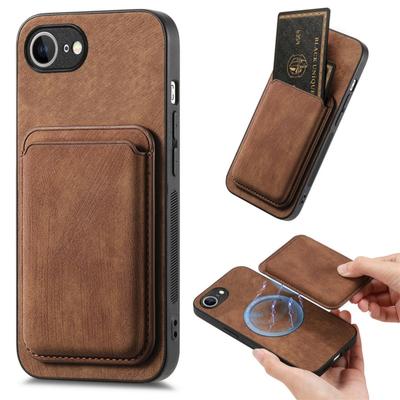 For Leather Case for For Iphone 16E 16e SE4 Magnetic Wallet Card Pocket Cover for For Iphone 16E 16 Pro Max 14 1 Plus 13 12 11