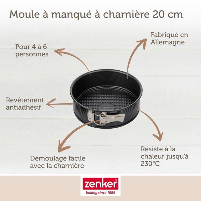 Moule à manqué à charnière 20 cm Zenker Black Metallic ref. 6500