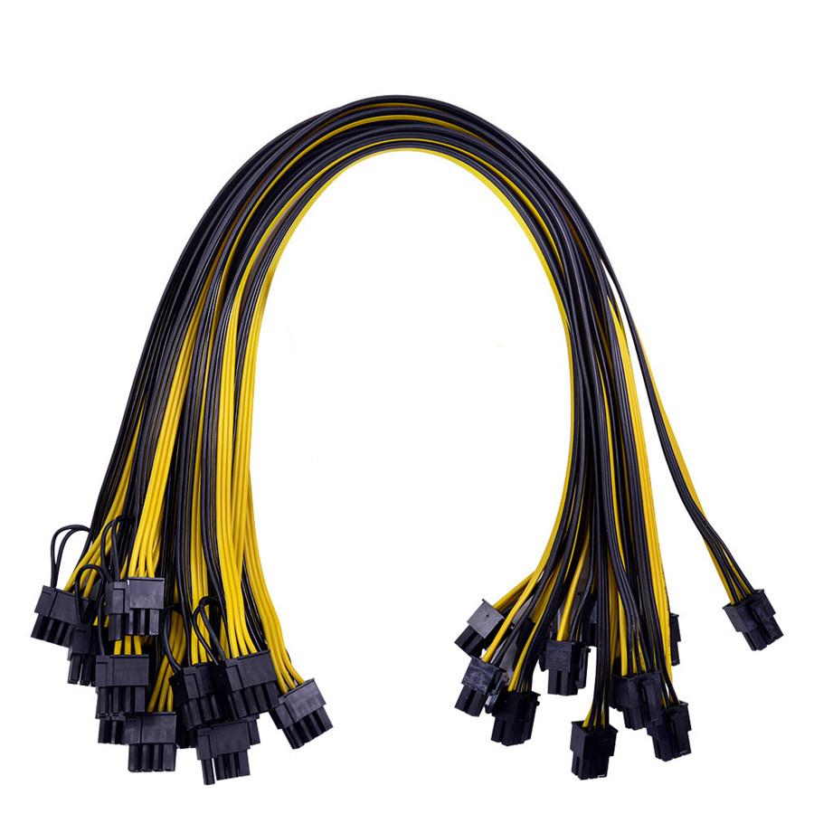PCI-E 21x 6 Pins Power Module Breakout Board +20CM 6Pin to 8Pin Power Cable