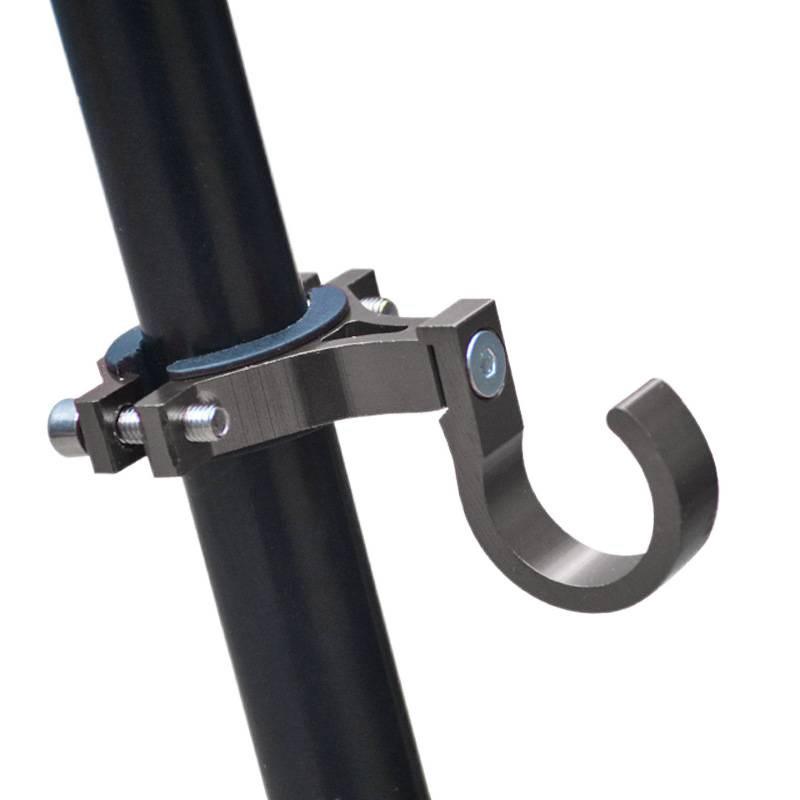 

Electric Bike Handlebar Hook Adjustable Clamp Mount Storage Hook for Hanging Items Durable Aluminum Alloy Construction One Size