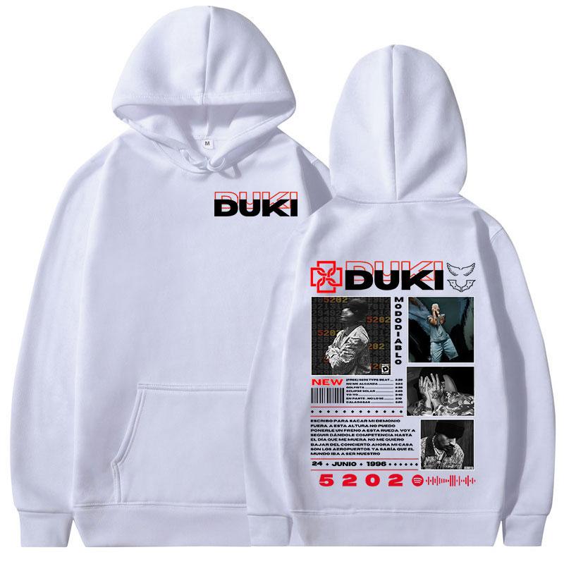 Rapper Duki 5202 MIXTAPE Album Hoodies Men Women Clothing Fashion Hip Hop Hooded Sweatshirts Casual Fleece Long Sleeves Pullover