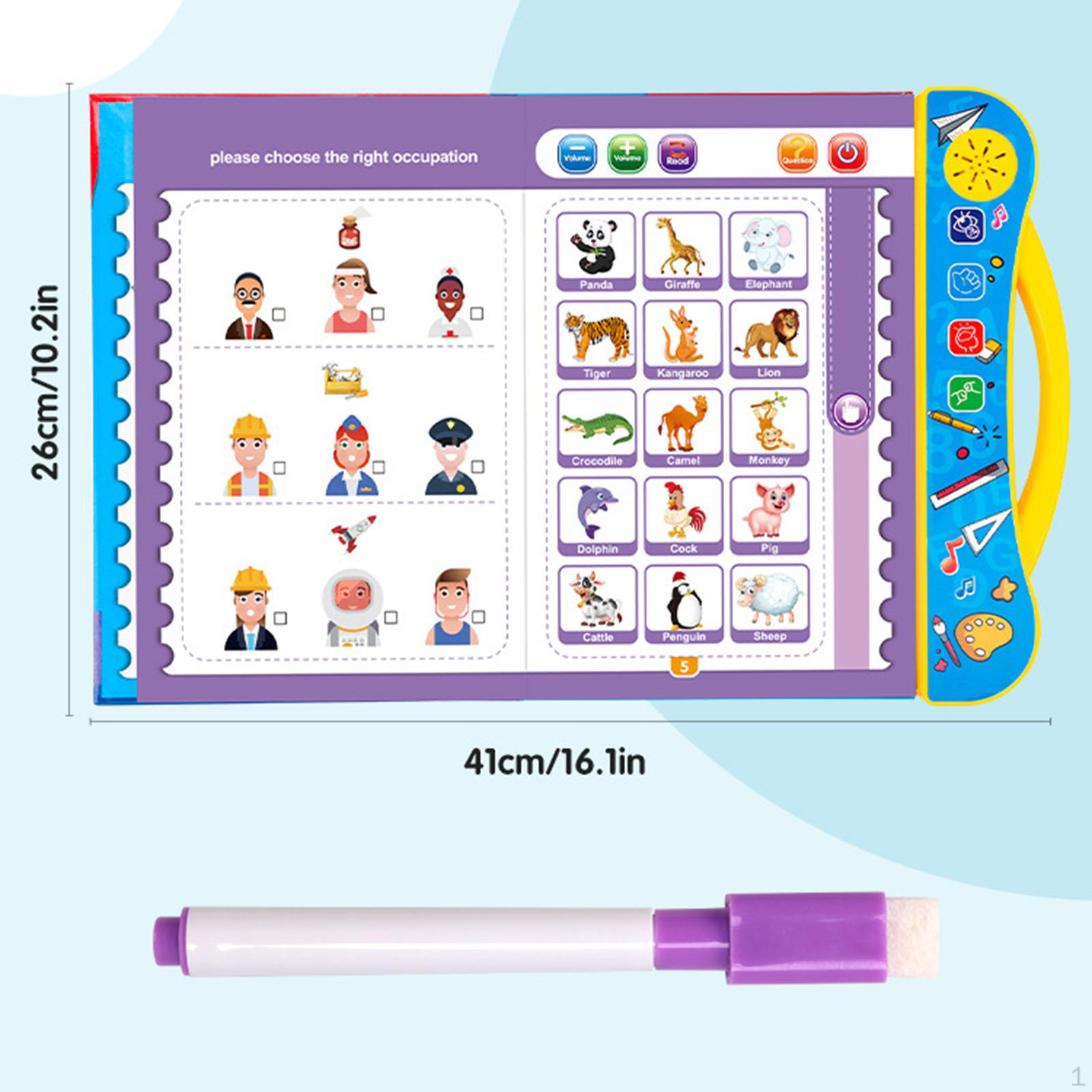 

Книга для изучения английского языка Домашнее обучение Обучающая игрушка для путешествий Звук самолета