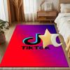 Tiktok Logo Design Rug Game Carpet, Floor Mat for Bedroom Living Room Entryway Rug, Home Decor Idea Gift for Christmas Birthday