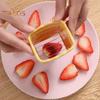 Fruit Slicer Cup Cutter Stainless Steel Kitchen Tool for Banana Strawberry Egg Mushroom Safe Easy To Clean Mini Slicer Gadget
