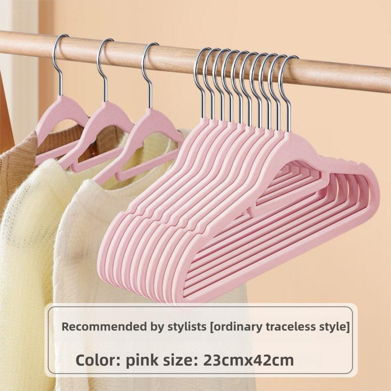 Thickened Hangers Non-Slip Household Clothes Hangers Rotatable Wide Shoulder Dormitory Dry and Wet Dual-Use Clothes Hangers