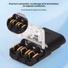 24/40Pcs 3-Pin Solderless Wire Connectors with Locking RGB LED Strips Light Wire Quick Connector No Stripping 18-22AWG Wire Plug-in Connector
