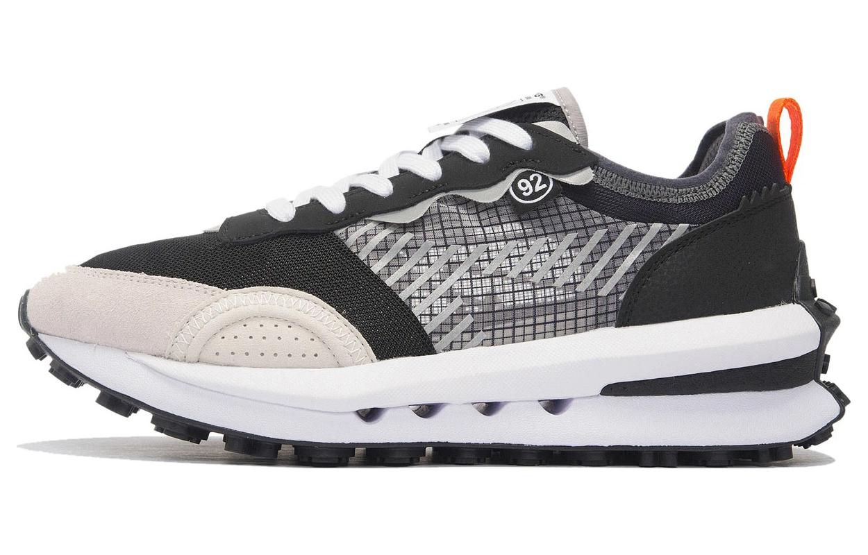 Li Ning Square And Round V2 Casual Shoes Men s Low Top Black/White Sand Gray/Surface Gray AGCS025-2 43