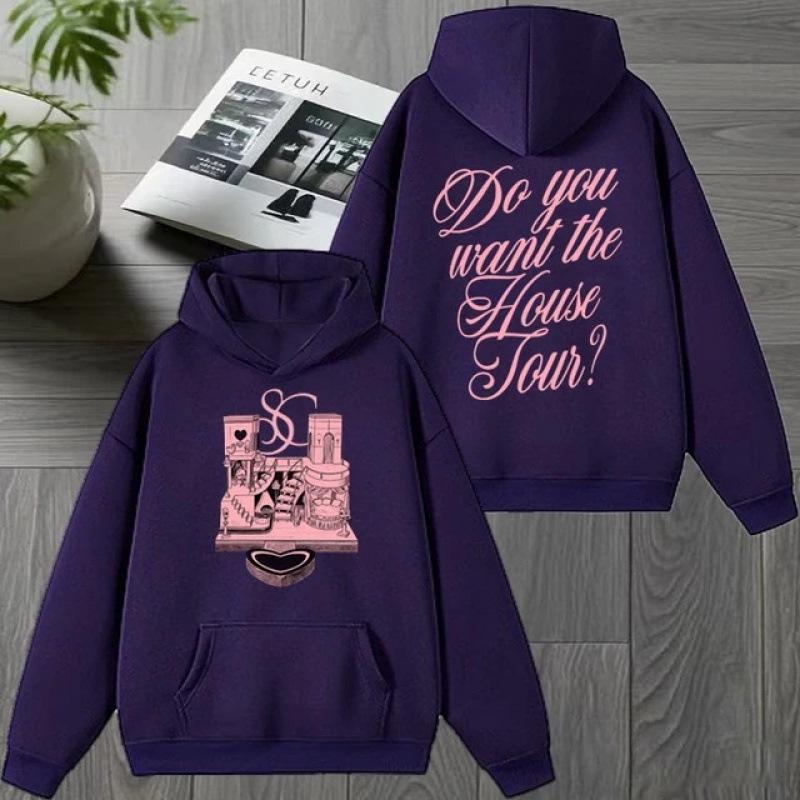 European Size Sabrina Carpenter Concert Tour Unisex Double-Sided Print Hoodie