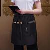 Universal Unisex Half Bust Bib Apron Restaurant Kitchen Coffee Tea Shop Waitress Chef Uniforms Waist Short Apron With Pockets