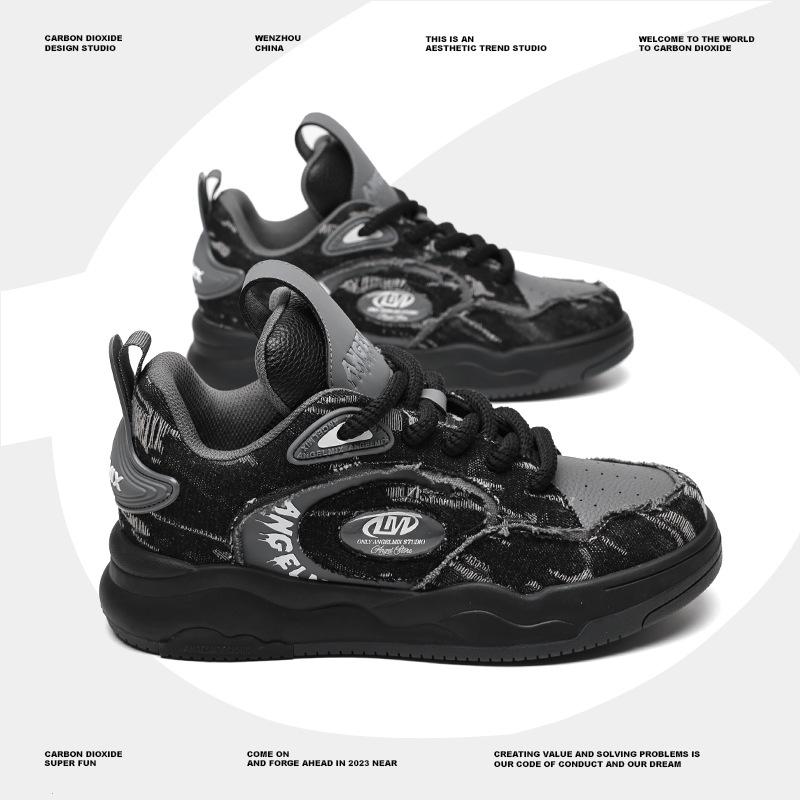 

2025 весна новая универсальная платформа для увеличения роста обувь для хлеба кеды обувь для пары мужская обувь повседневная обувь обувь для скейтборда Female code 36 чёрный