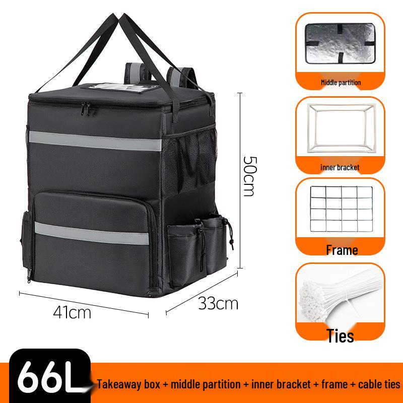 Large Insulated Waterproof Backpack for Pizza Delivery