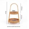 Fruit Tea Tray: Multi-layer Basket, Snack Plate, Brazier for Boiling Tea, Dried Fruit Display, Imitation Rattan Weave, Perfect for Afternoon Tea.
