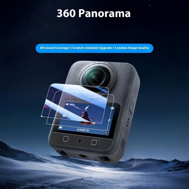 Tempered Film Screen Protector For OSMO360 Camera Claritys AntiScratch 9H Hardness Hydrophobic Coating Easy Installation