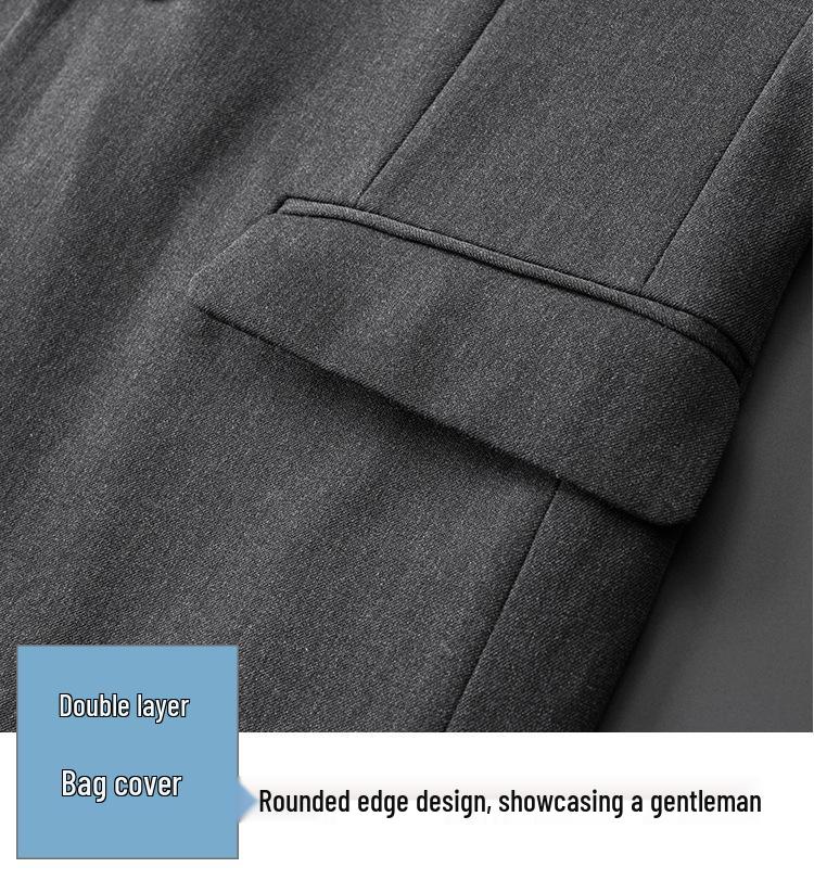 Spring Slim Fit Youth Suit Set - Men's Business Casual Plus Size Tuxedo