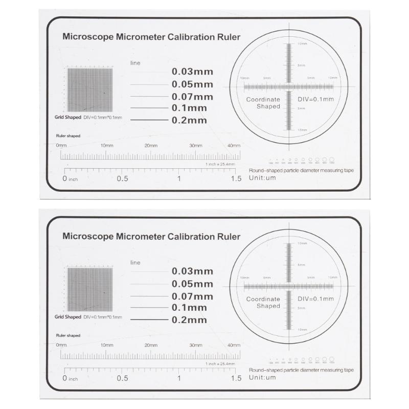 Micrometer Scale with 0.1mm Increment for Clear Viewing Under Microscope Micrometer for Researcher