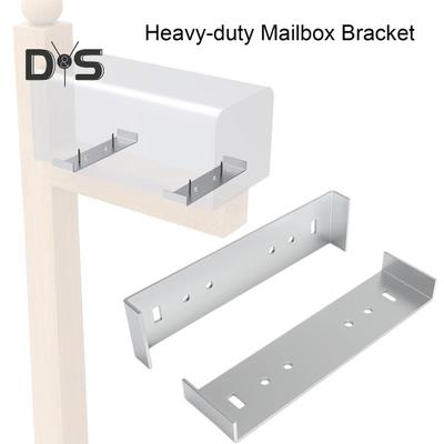 2Pcs Metal Mailbox Mounting Bracket with Screws Rustproof Corrosion Resistant Strong Load-bearing Mailbox Installation Kit
