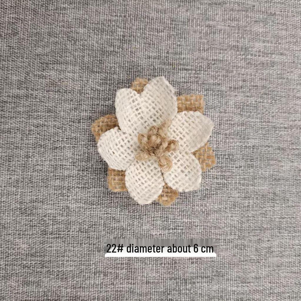 Coș cu flori din in făcut manual: Decor pălărie cu fundă trandafir 3D pentru bricolaj și activități artizanale pentru grădiniță