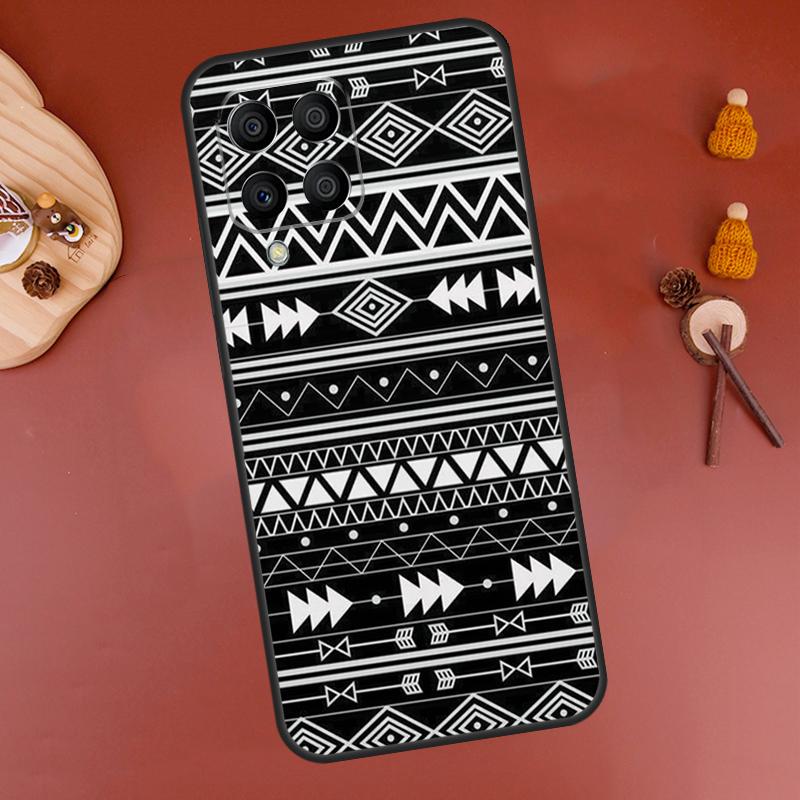 Tribal Aztec Geometric Colour Case For Samsung Galaxy M33 M21 M31 M16 M36 M56 M53 M13 M12 M32 M52 M15 M55 M14 M35 M34 M54