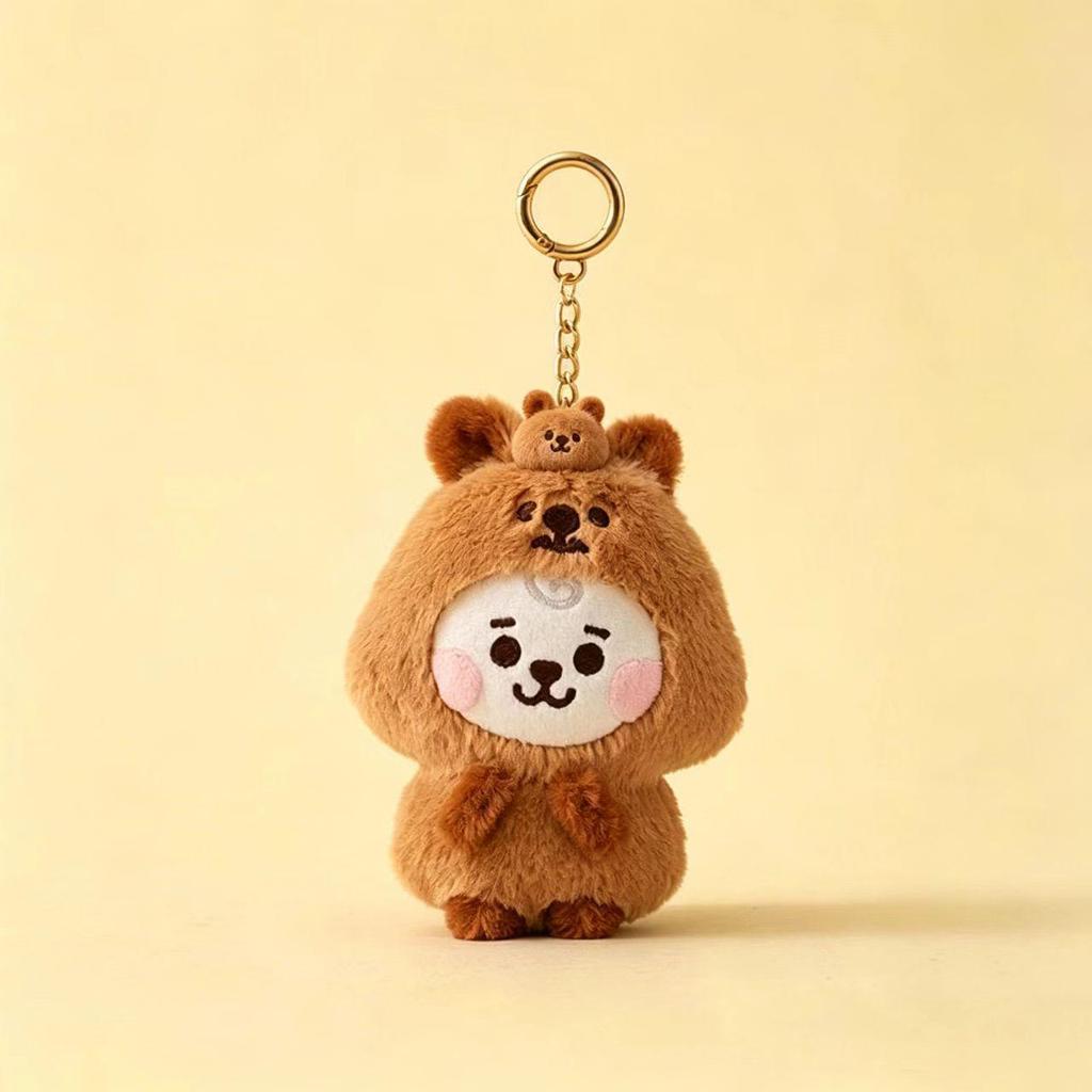 Korean Trendy Animal Plush Keychain Charm