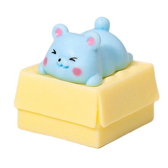 Mini Animals Desktop Ornaments, Cute Cartoon Pet Figurines, Crawling Animals Statue for Home Office School Decor