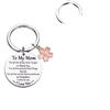 Stainless Steel Diamond Flower Keychain Gift for Mom or Daughter - Thanksgiving Edition