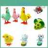 Adorável Brinquedo Infantil de Plástico Saltitante Mecânico Sapo Pintinho Pequeno Animal Para Brincar