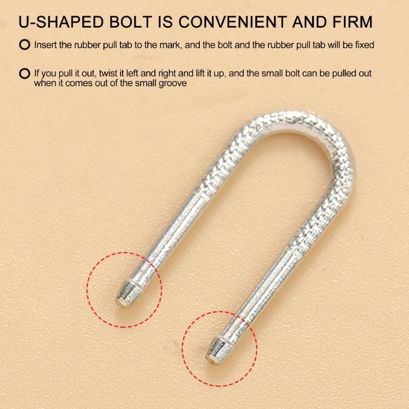 20Pcs Removable Zippers Pull Replacement Detachable Zippers Pulls for Purse Clothes Jeans Suitcase Luggage Backpacks
