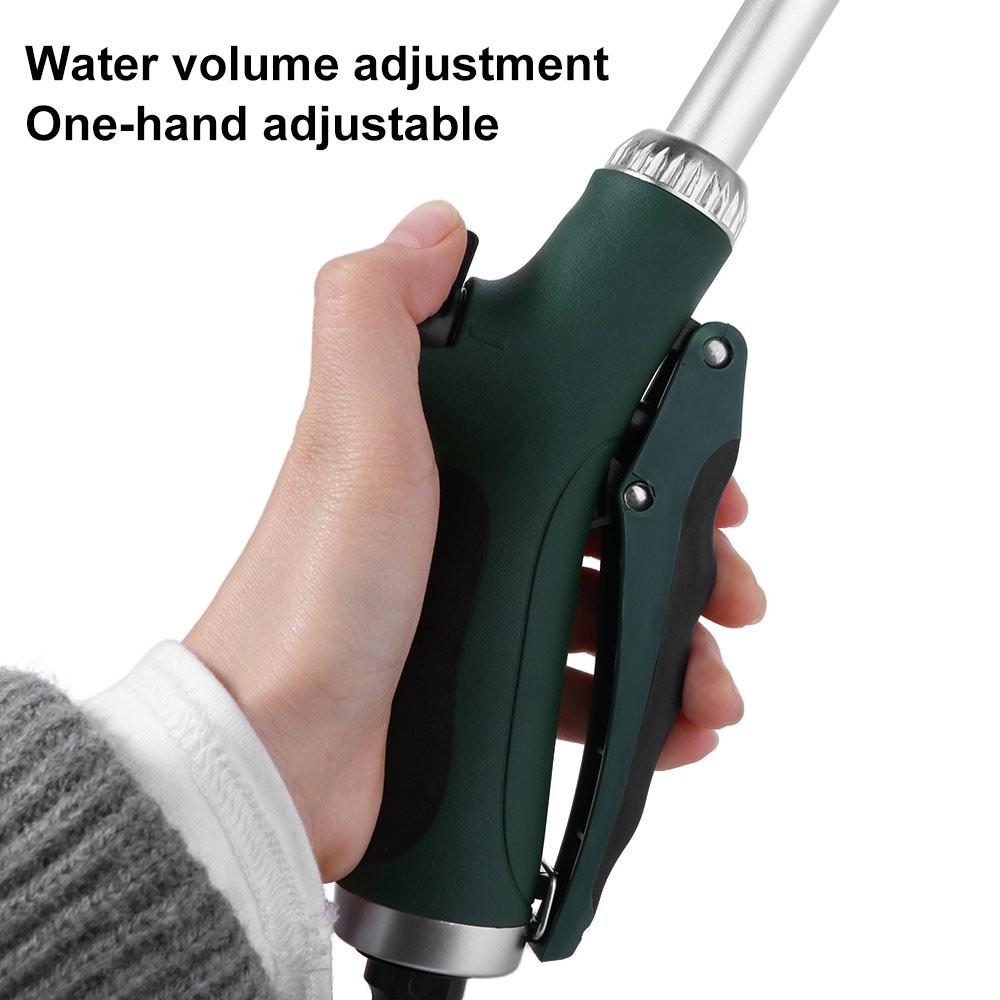 Comfortable Grip Adjustable Spray Nozzle 5 Spray Patterns Watering Wand  Hard to Reach Areas