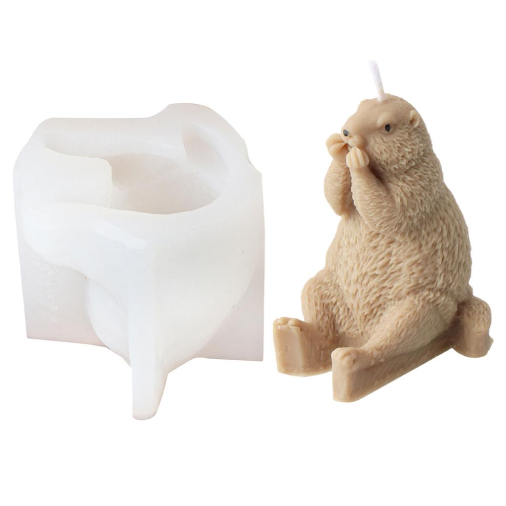 Fashionable Creative Crafting Hedgehog Candle Stand Sturdy Silicone Mold Fashion Accessory for Artistics Home Accent