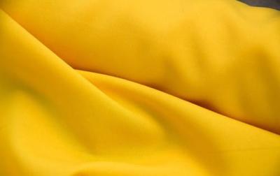 Stretch Fabric Yellow Polyester
