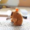 1-20 Stück Plüsch-Kaki Wedelnder Schwanz Capybara Schlüsselanhänger Niedlicher Plüsch-Schlüsselanhänger Plüschtier Spielzeug Schultaschen-Anhänger Geschenk-Anhänger