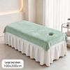Customizable Soft Coral Fleece Massage Sheet - Large, Absorbent, Thickened Beauty Salon Towel Blanket