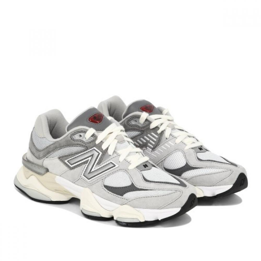New Balance Grey White Mesh Suede Lace Up Sneakers U9060gry