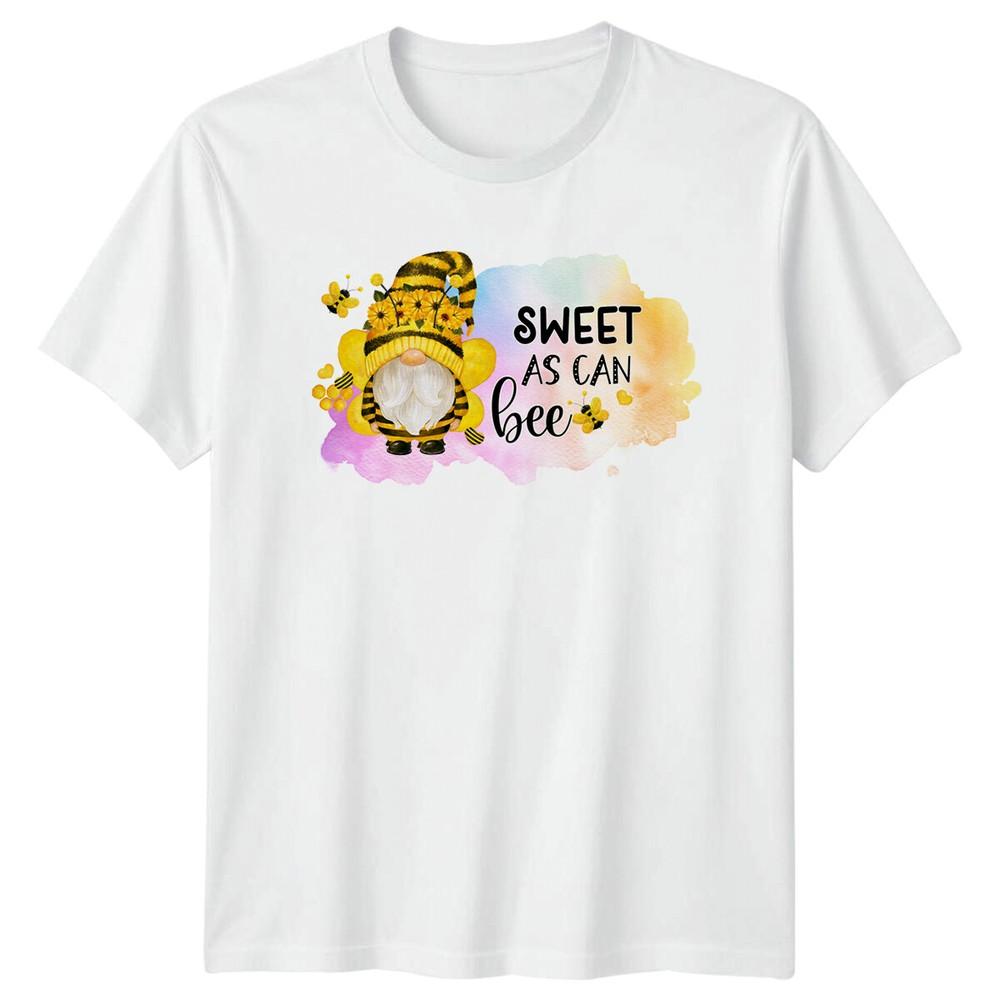 Sweet As Can Bee Gnome Sunflower Nature TShirt S